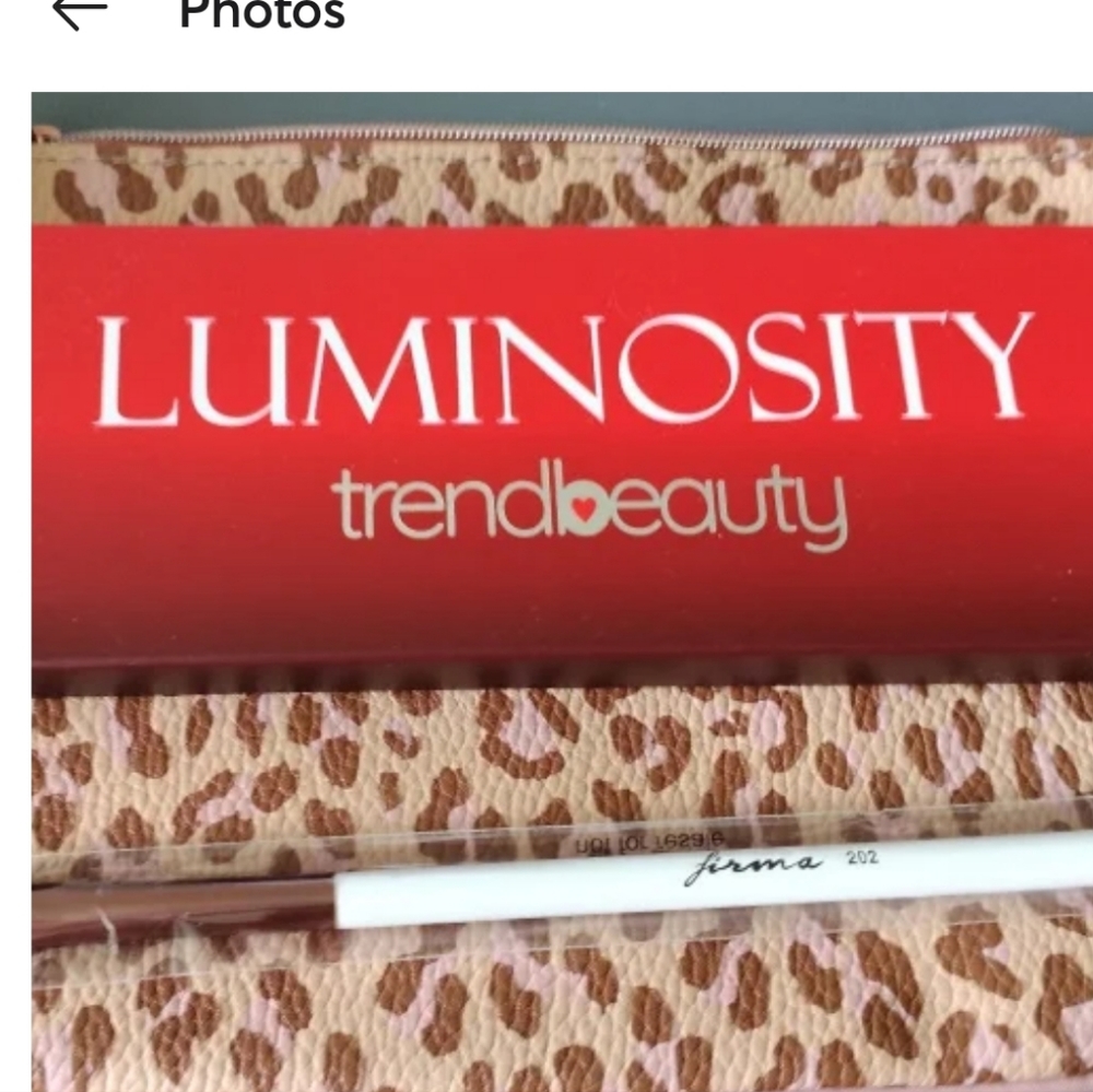 Ipsy bag with eyeshadow set and brush.